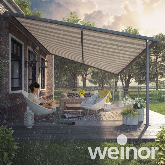 6. Weinor Pergola-Markise mit Teleskoppfosten