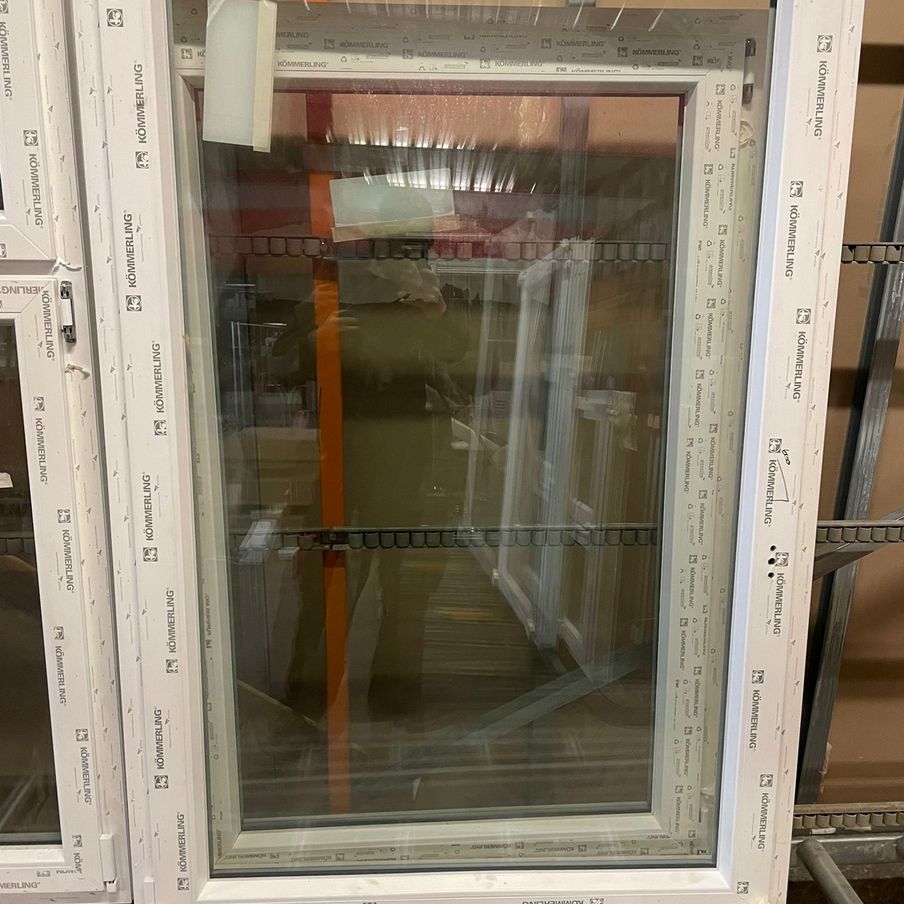 Kunststofffenster-Fenster (76er Kömmerling Profil) innen + außen weiß, 1065 x 1610 (dkl)