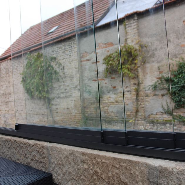 Terrassenverglasung – Glas-Schiebeelemente – Aluminium