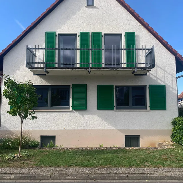 Klappladen Aluminium in Smaragdgrün