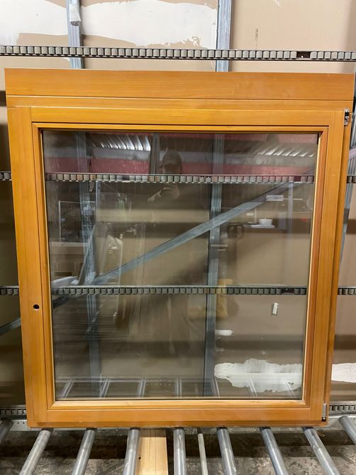 Holzfenster Kiefer (68er Profil) 1335 x 1522 (Aufdopplung oben)